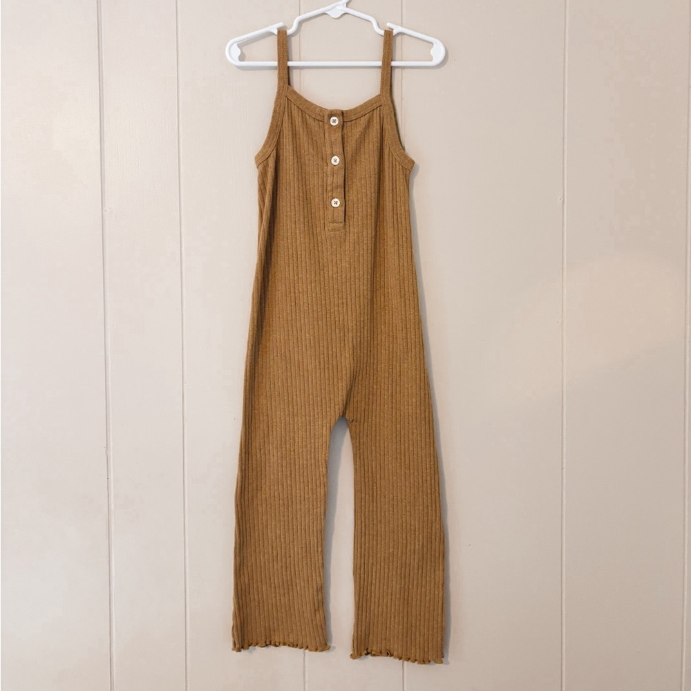 Kate Quinn Lettuce Trim Spaghetti Strap Jumpsuit